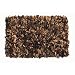 Leather Shag Rug 2x6 Brown Tan Combo