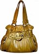 Kathy Van Zeeland Purse Handbag Lemon Strap Up Belt Shopper