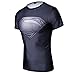 Topway Men's Short Sleeve Crewneck Compression Super Heroes T-shirt Wicking Tee