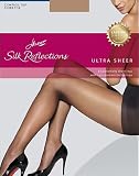 Hanes Silk Reflections Lasting Sheer Ultra Sheer Control Top 1 Pair Pack, AB-Barely There