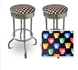 2 The Beatles Band Specialty / Custom Barstools Set