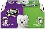 Cesar Canine Cuisine Variety Pack (Top Sirloin, Grilled Chicken) for Small Dogs, 3.5-Ounce Trays (Pack of 24)