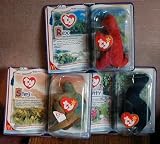 Mcdonalds Dinosaur Beannie Set, Bronty, Rex and Steg