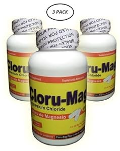 Cloru-Mag Plus - 3 Pack - Magnesium Chloride Tablets (Cloruro De Magnesio)