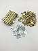 100 Sets Tone Magnetic Gold Purse Snap Clasps/ Closure Purse Handbag 14mm (14mm-100)