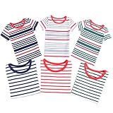 arina house(アリーナハウス) 半袖 ボーダー Tシャツ 2.レッド7号(90cm) 80cm 90cm 100cm 110cm 120cm