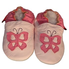 Soft Leather Baby Shoes Butterfly 6-12 months