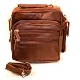 Roma Brown Choco Leather Organizer Bag Handbag Purse