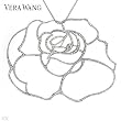 VERA WANG Sumptuous Necklace with 5.20 CTW Genuine Super Clean round Diamonds Made of 18K White Gold and Metallic Titanium 24in