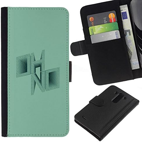 SUPERSPGECELL GIFT CASE / Luxury Phone Cover Leather Wallet Case Protective Case for LG G3 / oh no /