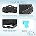 Sweet Slumber Sleep Eye Mask: No. 1 Recommended, Premium soft material, Blackout technology, Comfortable, Adjustable, Heavenly. Sleep better today.