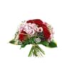 Blumenstrau� 'Charmant' Frisch vom Floristen vor Ort mit roten Rosen und Clematis rund gebunden