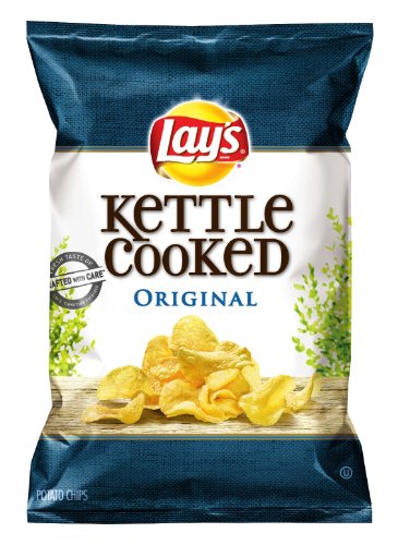Lay's Kettle Cooked Potato Chips, Original, 8.5 Ounce (Pack of 4)