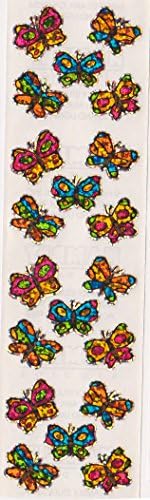 Bright Butterflies Glitter Stickers - 2 Sheets