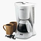 Cuisinart DGB-300 Automatic Grind and Brew 10-Cup Coffeemaker, White