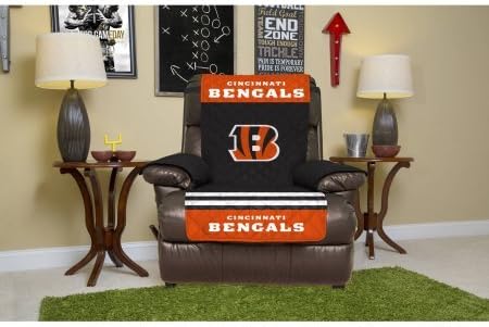 NFL Licensed Furniture Protector, Recliner, Cincinnati Bengals | microfiber