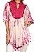 Sakkas Martina Delicate Embroidered Tie Dye Poncho Top/Cover Up