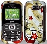 Pretty Flowers Hard Snap On Case Cover Faceplate Protector for LG Octane VN ....