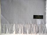 100% Cashmere Wool Super Soft Feel Scarf - Silver Grey ( Buy 2 Get FREE SHIPPING - Limited Time Offer ! )