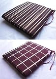 SEAT PAD REVERSIBLE SUPERIOR QUALITY SOLID FOAM INNER,WASHABLE,HEAVY COTTON SIZE 16X15