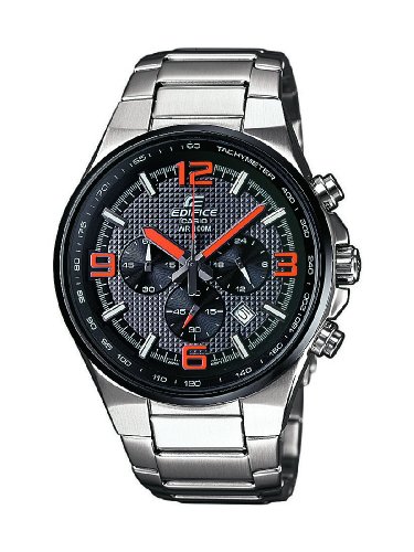 Casio Edifice Analog Quarz Chrono Herren-Armbanduhr Schwarz Orange EFR-515D-1A4VEF Preisvergleich