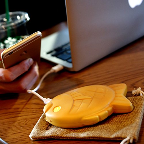 NATURALdesignオリジナル たいやき型モバイルバッテリー そそげ! たいやきくん 6000mAh リチウムイオンバッテリー MB_taiyaki