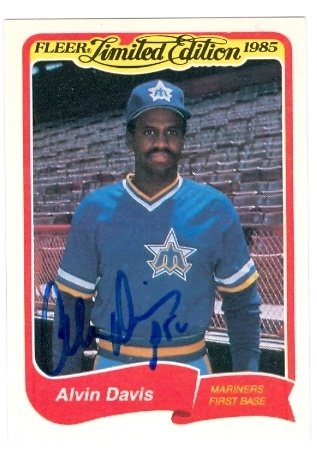 Alvin Davis Autographed/Hand Signed Baseball Card (Seattle Mariners)