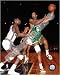 Bill Russell 1967 Action, Boston Celtics by Unknown Framed with Gold Decor Wood Frame 1.25 inch width, 3/4 inch depth