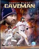Boston Red Sox Caveman Johnny Damon Glossy Photo - Shipped in Protective Top Loader!