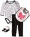 BON BEBE Baby Girls' Bows and Animal Prints Set with Bodysuit with Legging