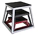 Ader Plyometric Platform Box Set- 6″ Red, 12″ Black, 18″ White.