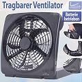 L�fter Ventilator tragbar 30x23x31cm Batteriebetrieb