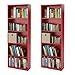 Ameriwood 5-shelf Bookcases, Red, Set of 2