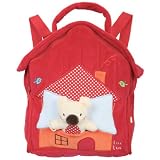 Tuc Tuc Red Soft Velour Kids Travel Backpack. Toddlers Preschool Backpack. Koala Collection. 10