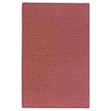 10' Octagon Braided Wool Rosewood Area Rug