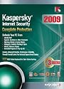Kaspersky Internet Security 2009, 3-Desktop, 1 year Subscription (PC)