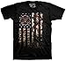 Black Ink Men's Firefighter - American Flag T-shirt