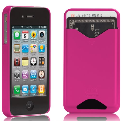 Case-Mate iPhone4 専用 カードホルダー付ハードケース ID Case マット・ホット・ピンク CM011682