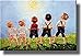 Boys Urinating into The Sun, Toilet Bathroom Picture on Stretched Canvas Wall Art Decor, Ready to Hang!