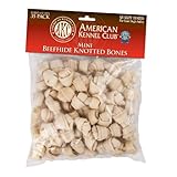 AKC Bone Beefhide Mini Knotted Bones - 35 Pack -
