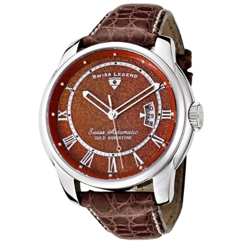 Swiss Legend Men's 50029-SS-05-ABR51C Glamorous Collection Automatic Stainless Steel Watchwith Winder