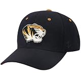 Zephyr Mizzouri Tigers Black DHS ZFit Hat