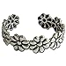 MAKIYO Silver Plated Adjustable Daisy Toe Ring