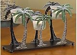  : Palm Island Home 3 Palm Tea Light Holder