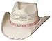 Bullhide Shine A Little Love - Childrens Straw Cowboy Hat (Natural, Medium)
