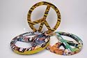 Recyled Tin Peace Sign