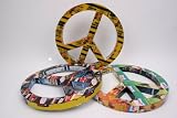 Recyled Tin Peace Sign