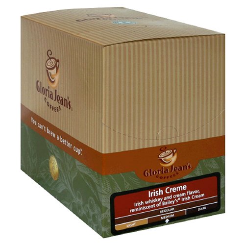 Gloria Jean's Coffees, K-Cup, Irish Cream for Keurig Brewers, 25-Count Boxes (Pack of 2)