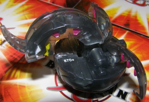 Bakugan B2 New Loose Translucent Darkus Darkon Black Dragonoid