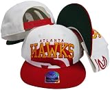 Atlanta Hawks Two Tone Big Logo Plastic Snapback Adjustable Plastic Snap Back Hat / Cap
